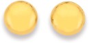 9ct-Gold-6mm-Button-Stud-Earrings Sale