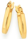 9ct-Gold-2x10mm-Squared-Tube-Hoop-Earrings Sale