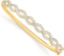 9ct-Two-Tone-Gold-60mm-Bangle Sale