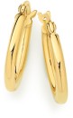 9ct-Gold-2x10mm-Polished-Hoop-Earrings Sale