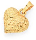 9ct-Gold-15mm-Puff-Heart-Pendant Sale