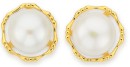 9ct-Gold-Cultured-Freshwater-Pearl-Earrings Sale