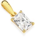 9ct-Gold-Cubic-Zirconia-Pendant Sale