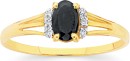 9ct-Gold-Sapphire-Diamond-Oval-Ring Sale