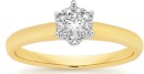 9ct-Gold-Diamond-Cluster-Ring Sale