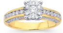 9ct-Gold-Diamond-Cluster-Ring Sale