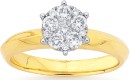 9ct-Gold-Diamond-Cluster-Ring Sale