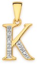 9ct-Gold-Diamond-Initial-K-Pendant Sale