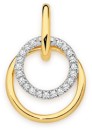 9ct-Gold-Diamond-Double-Circle-Pendant Sale