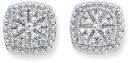 9ct-Gold-Diamond-Cushion-Stud-Earrings Sale