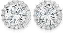 Sterling-Silver-8mm-Cubic-Zirconia-and-Halo-Stud-Earrings Sale