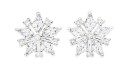 Sterling-Silver-Marquise-Cubic-Zirconia-Fancy-Snowflake-Earrings Sale