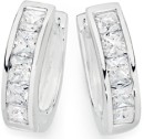 Sterling-Silver-Cubic-Zirconia-Huggies Sale