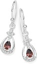 Sterling-Silver-Pear-Cubic-Zirconia-Hook-Earrings Sale