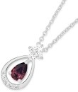 Sterling-Silver-Pear-Cubic-Zirconia-Pendant Sale