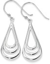 Sterling-Silver-3-Teardrop-Hook-Drop-Earrings Sale