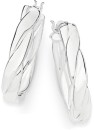 Sterling-Silver-Medium-Twisted-Pear-Shape-Hoop-Earrings Sale