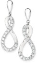 Sterling-Silver-Cubic-Zirconia-Infinity-Drop-Earrings Sale