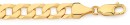 9ct-Gold-20cm-Solid-Curb-Gents-Bracelet Sale