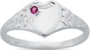 Sterling-Silver-Pink-Cubic-Zirconia-Fancy-Heart-Signet-Ring Sale