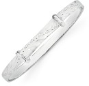 Sterling-Silver-4x45mm-Engraved-Child-Expander-Bangle Sale