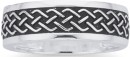 Sterling-Silver-75mm-Oxidised-Plait-Gents-Band Sale