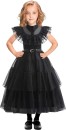 Black-Ruffled-Dress-Costume-with-Belt-Ages-3-12-Yrs Sale