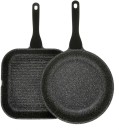 The-Cooks-Collective-Classic-Cast-Aluminium-Frypan-and-Grill-Pack-26-and-28cm Sale