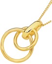 9ct-Gold-Double-Entwined-Circles-Pendant Sale