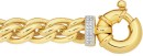 9ct-Gold-20cm-Weave-Diamond-End-Bolt-Ring-Bracelet Sale