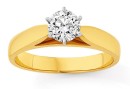 18ct-Gold-Two-Tone-Diamond-Solitaire-Ring Sale