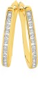 9ct-Gold-Diamond-Channel-Set-Huggie-Earrings Sale