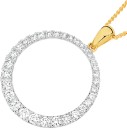 9ct-Gold-Diamond-Circle-of-Love-Pendant Sale