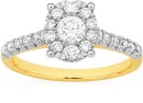 18ct-Gold-Diamond-Oval-Cluster-Ring Sale