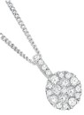 9ct-White-Gold-Diamond-Round-Cluster-Pendant Sale