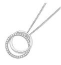 9ct-White-Gold-Diamond-Double-Circle-Pendant Sale