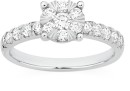 9ct-White-Gold-Diamond-Cluster-Ring Sale