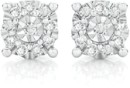 9ct-White-Gold-Diamond-Cluster-Stud-Earrings Sale