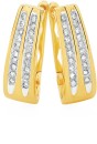 9ct-Gold-Diamond-Double-Row-Huggie-Earrings Sale