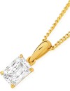 9ct-Gold-Cubic-Zirconia-Pendant Sale