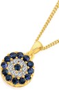 9ct-Gold-Natural-Sapphire-Diamond-Evil-Eye-Pendant Sale