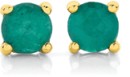 9ct-Gold-Natural-Emerald-Stud-Earrings Sale