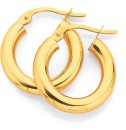 9ct-Gold-3x10mm-Polished-Hoop-Earrings Sale