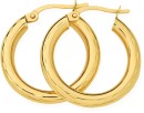 9ct-Gold-15mm-Light-Diamond-Cut-Hoop-Earrings Sale