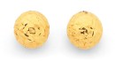 9ct-Gold-5mm-Diamond-cut-Ball-Stud-Earrings Sale