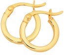 9ct-Gold-2x10mm-Squared-Tube-Hoop-Earrings Sale