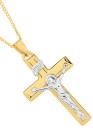 9ct-Gold-Two-Tone-Cruxific-Gents-Pendant Sale