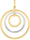 9ct-Gold-Two-Tone-Triple-Circle-Pendant Sale