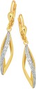 9ct-Two-Tone-Gold-Diamond-Cut-Pointed-Twist-Leverback-Earrings Sale