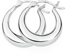 Sterling-Silver-15mm-Tapered-Creolle-Hoop-Earrings Sale